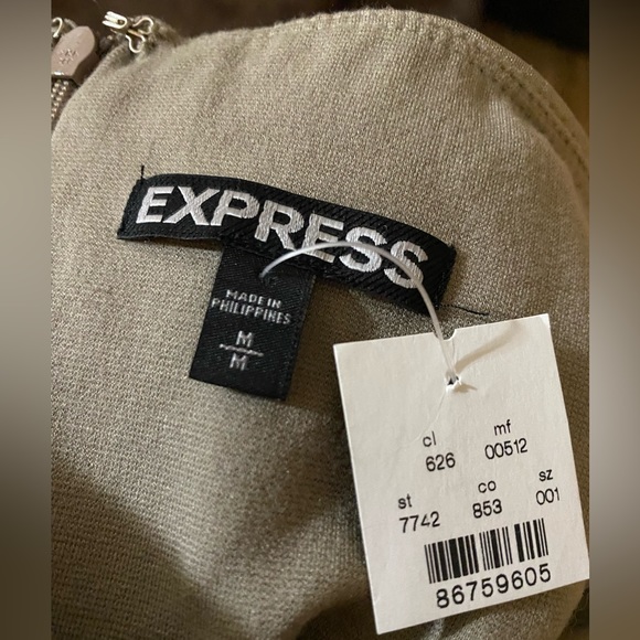 EXPRESS Strapless Bustier Ruched Mini Dress NWT - Picture 4 of 7